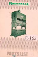 Rousselle-Rousselle 5-110 Ton Punch Press Service Operations & Parts Manual 1969-5 to 110 Tons-03